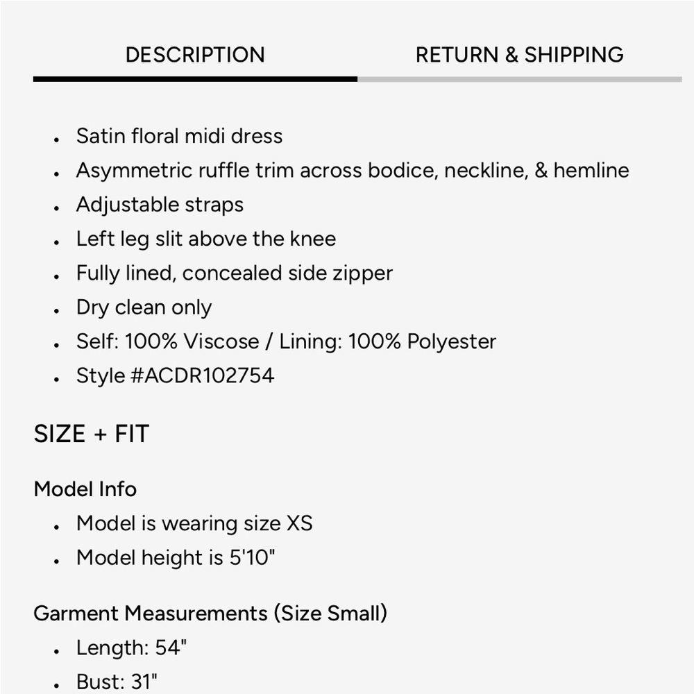 ASTR THE LABEL Rosalina Dress XS NWT - Picture 4 of 4